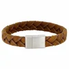 SON OF NOA LÆDER ARMBÅND BRUN FLETTET - 80970239219