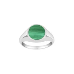 SON OF NOA RING SØLV MED GRØN MALAKIT - 167 009