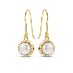 SPIRIT ICONS EUPHORIA ØRERINGE FORGYLDT MED PERLE - 41902