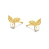 SPIRIT ICONS FLORIA ØRERING SØLVFORGYLDT - 42242