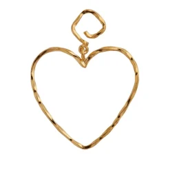 STINE A FUNKY HEART ØRERING SØLV FORGYLDT - 1317-02-S