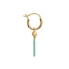 STINE A HUGGIE MINT GREEN ØRERING FORGYLDT - 1350-02-MINT GREEN