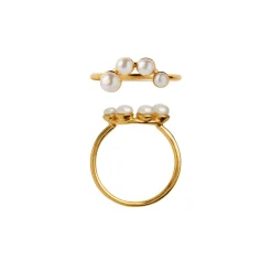 STINE A PEARL BERRIE RING SØLV FORGYLDT - 4055-02