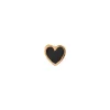 STINE A PETIT LOVE HEART ØRERING SØLV FORGYLDT - 1181-02-Black