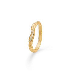 STUDIO SØLVFORGYLDT RING GLINT - 7247934