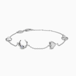 STUDIO Z CASCADE ARMBÅND SØLV MED STEN OG PERLE - 7157875