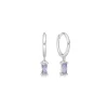 STUDIO Z LILAC INFINITY ØRERINGE SØLV MED LILLA ZIRKONIA - 8117428