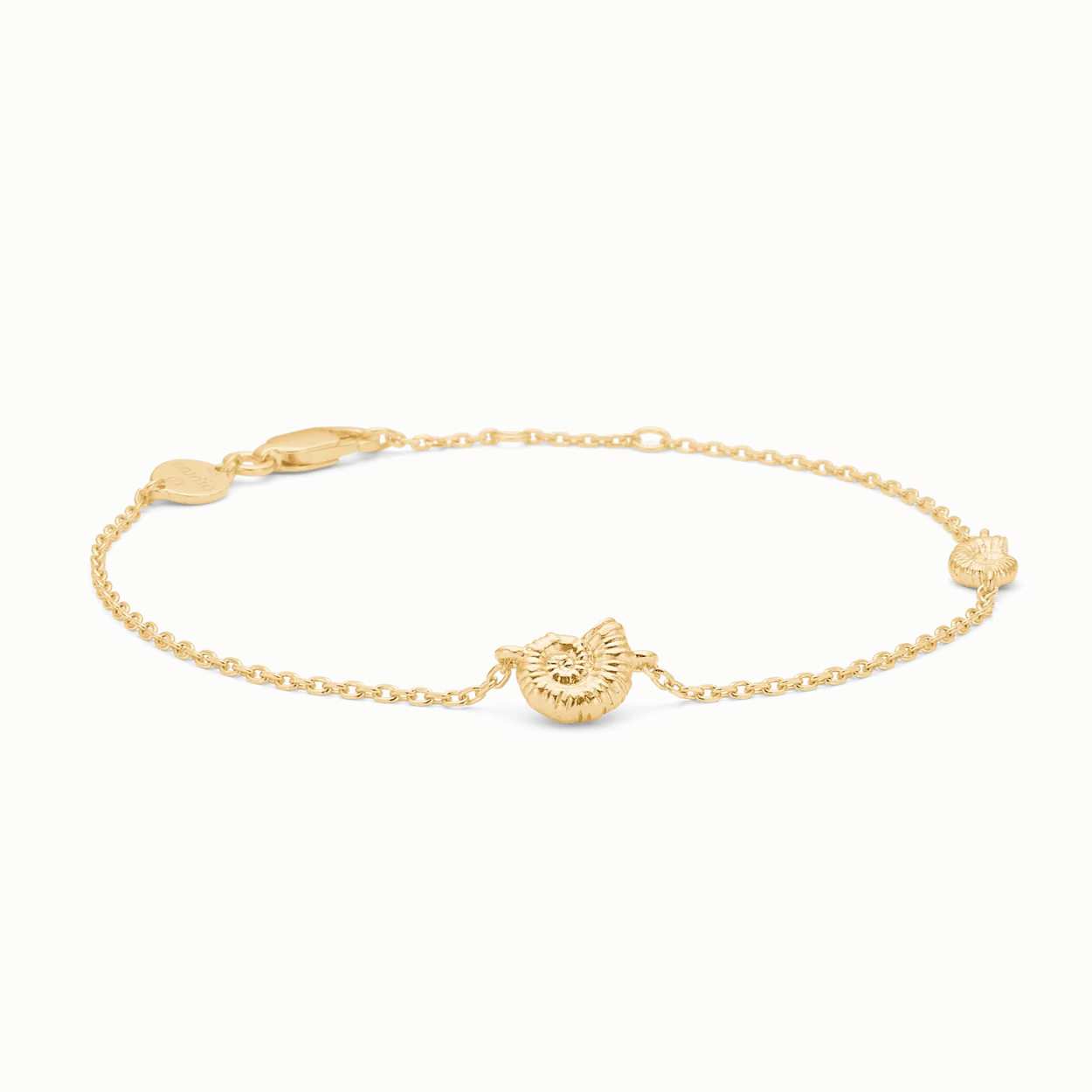 STUDIO Z SEASHELL SECRETS SØLV FORGYLDT ARMBÅND MUSLING - 7250904