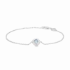 STUDIO Z WILD CLIFF SØLV ARMBÅND MED BLÅ ZIRKON - 7157911