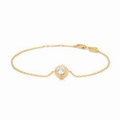 STUDIO Z WILD CLIFF SØLV FORGYLDT ARMBÅND HVID ZIRKON - 7257910