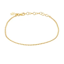 SUSANNE FRIIS BJØRNER ARMBÅND SØLV FORGYLDT MED KUGLER 16-20 CM - 1833-2-20