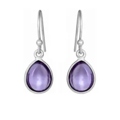SUSANNE FRIIS BJØRNER ØRERING SØLV MED AMETHYST - 5249-1-118
