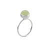 SUSANNE FRIIS BJØRNER RING SØLV MED PHRENIT 8MM STR 52 - 1692-1-116