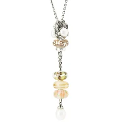 TROLLBEADS 'BLOMSTERBED' GLAS KUGLE - TGLBE-30082