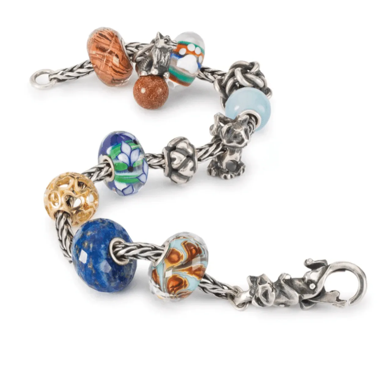 TROLLBEADS GLAS HIMMELSK SOLNEDGANG - TGLBE-30118