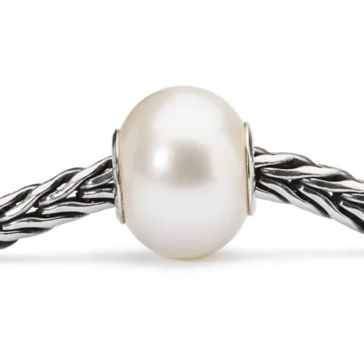 TROLLBEADS HVID PERLE - TAGBE-00085