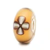 TROLLBEADS SØLV FIRKLØVER GLASKUGLE- 10109